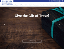 Tablet Screenshot of embassytours.ca